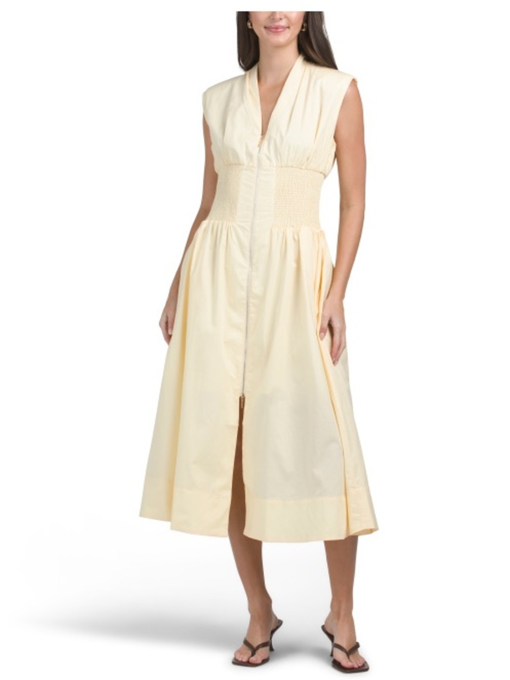 ENDLESS ROSE
V-neck Sleeveless Midi Dress